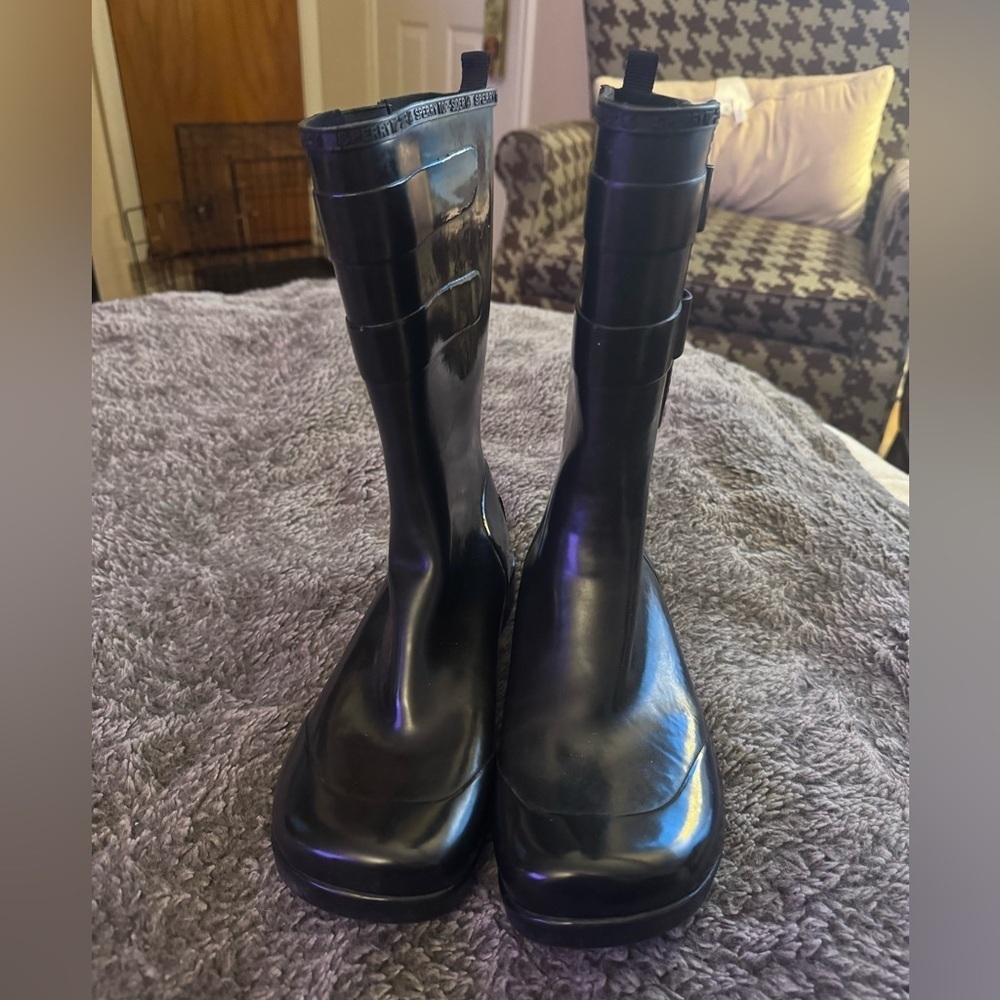 SPERRY Women’s Duck Float Black Rain Boots - Picture 6 of 13